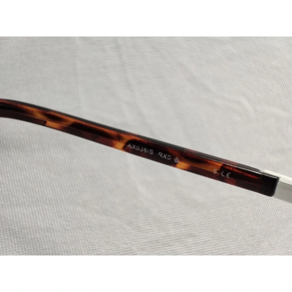 Armani Exchange AX 2038/S White Aviator Sunglasses‎ Brown Gradient Lenses 58-14